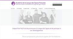 Desktop Screenshot of languedessignes.fr