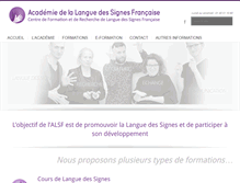 Tablet Screenshot of languedessignes.fr